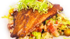 Pan-Fried Catfish with Jambalaya Risotto