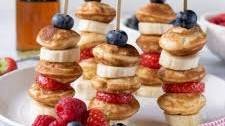 Pancake Skewers with Fruit