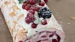 Pavlova roll with summer berries ♥️ The taste of slow August ...