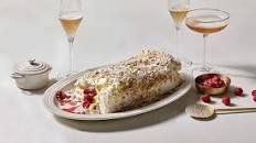 Pavlova Roulade with Raspberry Cheesecake Filling
