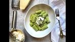 PEA AND MINT PASTA WITH RICOTTA