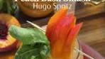 Peach Basil Smash Hugo Spritz Recipe - Cocktail