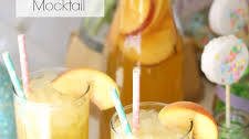 Peach Bellini Mocktail Punch
