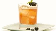 Peach Blueberry-Basil Iced Peach Tea