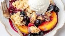 Peach Blueberry Cobbler