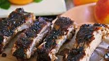 Peach Bourbon Baby Back Ribs