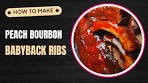 Peach Bourbon BBQ Ribs in the Oven with Kinder's Peach ...