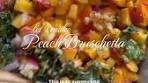 Peach Bruschetta Your new favorite summer side! This is a ...