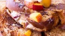 Peach Cheesecake Stuffed French Toast