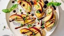 Peach Crostini with Honey Goat Cheese