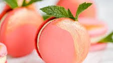 Peach Macarons