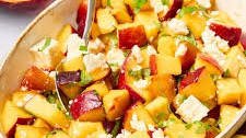 Peach Salad Recipe with Basil