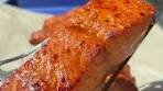 Peach Teriyaki Glazed Salmon Recipe