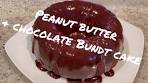 Peanut butter and chocolate swirl Bundt cake!