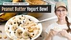 Peanut Butter Greek Yogurt Protein Bowl with Banana