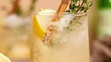 Pear Ginger Lemon + Thyme Non-Alcoholic Drink
