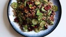 Persian-style rice salad with cherries