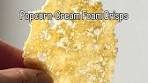 Popcorn-Cream Foam Crisps Bubbly, lightweight crisps made ...