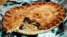 Pork, apple and cider pie