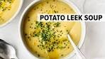 POTATO LEEK SOUP | the coziest vegetarian soup recipe for ...