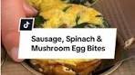Protein-Packed Sausage, Spinach & Mushroom Egg Bites