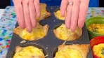 Quiche Cups Serves 6-8 Ingredients: 1 Puff Pastry, cup into 6 ...