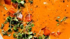 Quick Creamy Roasted Red Pepper Soup