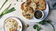Quick Sourdough Herb and Scallion Pancakes