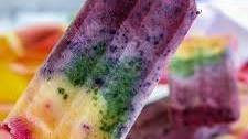 Rainbow Fruit Popsicles