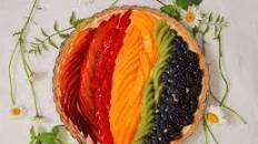 Rainbow Fruit Tart