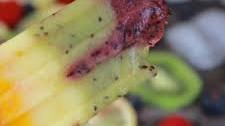 Rainbow Smoothie Popsicles