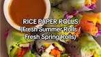 Rainbow Veggie Spring Rolls Recipe for Spring Luncheons