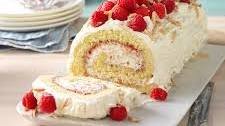 Raspberry-Almond Jelly Roll