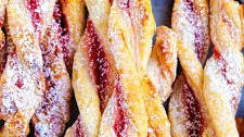 Raspberry Pastry Twists