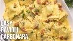 Ravioli Carbonara l The Recipe Rebel
