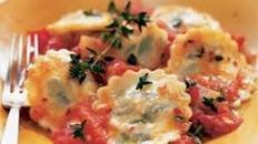 Ravioli with Herbed Goat Cheese Filling