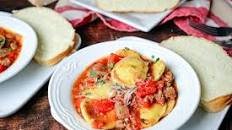 Ravioli With Sausage and Peppers