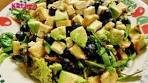 Raw Green Salad with Tofu, Collard Green, Avocado & Honey ...