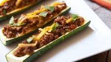 Recipe: Grilled Zucchini Boats with Beef & Cheddar