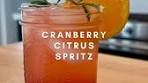 Refreshing Cranberry Citrus Spritz for Thanksgiving