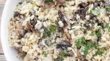 Restaurant-Style Creamy Mushroom Risotto