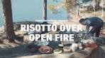 Risotto on a campfire