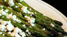 Roasted Asparagus with Herb Goat Cheese