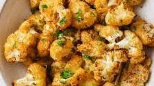 Roasted Cauliflower with Parmesan and Garlic