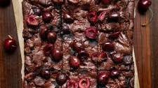 Roasted Cherry Brownies
