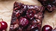 Roasted Chocolate Cherry Brownies