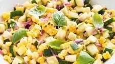 Roasted Corn Zucchini Salad