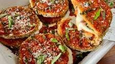 Roasted Eggplant Parmesan Stacks