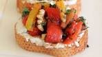 Roasted Pepper And Goat Cheese Crostini - A Clean ...