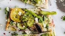 Roasted Spring Veggie Flatbread